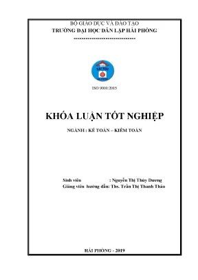 Luận văn hoàn thiện tổ chức kế toán doanh thu chi phí và xác định kết quả kinh doanh tại công ty cổ phần phát triển thương mại hiền hạnh