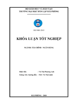 Luận văn một số giải pháp nâng cao chất lượng tín dụng tại ngân hàng thương mại cổ phần phương đông chi nhánh hải phòng