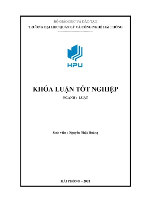 Luận văn pháp luật việt nam về quảng cáo thương mại ngoài trời và thực tiễn áp dụng tại thành phố hải phòng