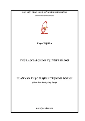 Luận văn thù lao tài chính tại vnpt hà nội