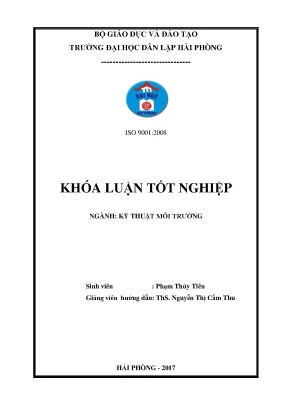 Luận văn thiết kế hệ thống xử lý nước thải sinh hoạt cho khu chung cư định mức sử dụng nước là 100m3 ngàyđêm