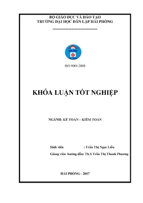 Luận văn hoàn thiện tổ chức kế toán thanh toán với người mua người bán tại công ty cổ phần trung thủy