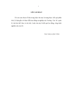 Luận văn hoàn thiện quản lý tài chính theo hướng tự chủ tại trường cán bộ quan lý văn hóa thể thao và du lịch