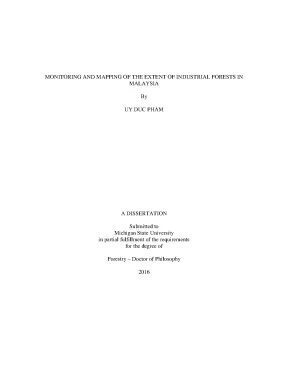 Luận án tiến sĩ monitoring and mapping of the extent of industrial forests in malaysia