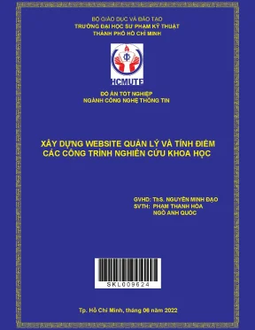 Xây dựng website quản lý và tính điểm các công trình nghiên cứu khoa học