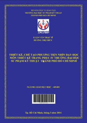 Thiết kế chế tạo phương tiện nhìn dạy học môn thiết kế trang phục iv trường đại học sư phạm kỹ thuật thành phố hồ chí minh