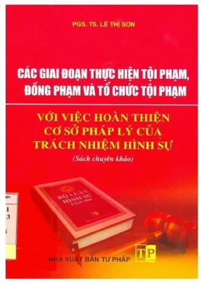 Sách chuyên khảo các giai đoạn thực hiện tội phạm đồng phạm và tổ chức tội phạm với việc hoàn thiện cơ sở pháp lý của trách nhiệm hình sự