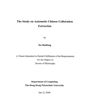 Luận án tiến sĩ the study on automatic chinese collocation extraction