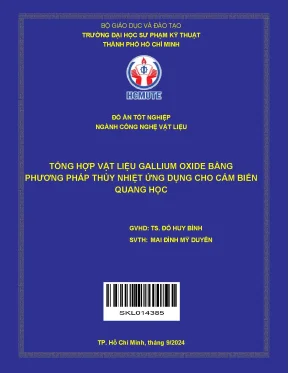 Tổng hợp vật liệu gallium oxide bằng phương pháp thủy nhiệt ứng dụng cho cảm biến quang học