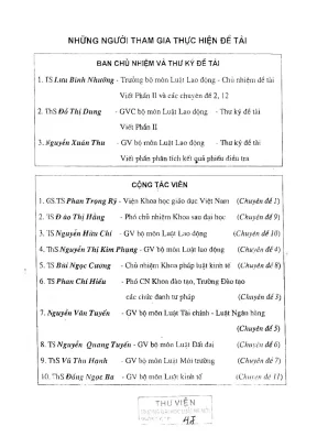 Đề tài nghiên cứu khoa học cấp trường nghiên cứu việc áp dụng phương pháp tình huống trong hoạt động giảng dạy các môn học của khoa pháp luật kinh tế