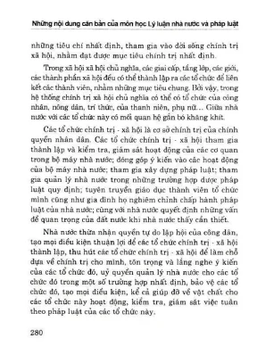 Những nội dung căn bản của môn học lý luận nhà nước và pháp luật nguyễn thị hồi chủ biên phần 2
