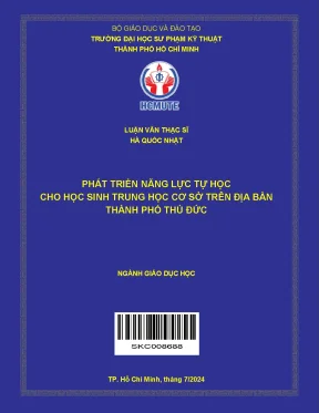 Luận văn thạc sĩ giáo dục học phát triển năng lực tự học cho học sinh trung học cơ sở trên địa bàn thành phố thủ đức