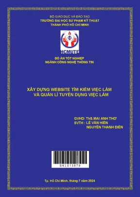 Đồ án tốt nghiệp công nghệ thông tin xây dựng website tìm kiếm việc làm và quản lí tuyển dụng việc làm