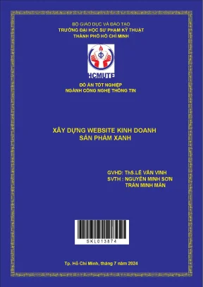 Đồ án tốt nghiệp công nghệ thông tin xây dựng website kinh doanh sản phẩm xanh