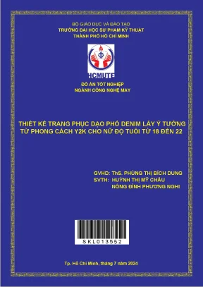 Đồ án tốt nghiệp thiết kế trang phục dạo phố denim lấy ý tưởng từ phong cách y2k cho nữ độ tuổi từ 18 đến 22
