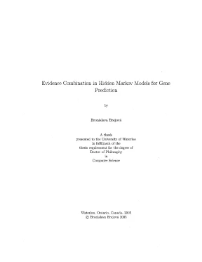 Luận án tiến sĩ evidence combination in hidden markov models for gene prediction