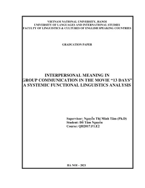 Interpersonal meaning in group communication in the movie 13 days a systemic functional linguistics analysis