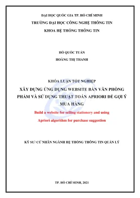 Khóa luận tốt nghiệp hệ thống thông tin xây dựng ứng dụng website bán văn phòng phẩm và sử dụng thuật toán apriori để gợi ý mua hàng