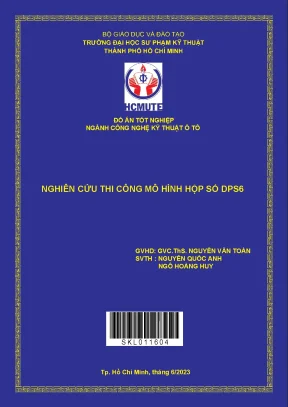 Nghiên cứu thi công mô hình hộp số dps6