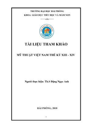 Tài liệu tham khảo mỹ thuật việt nam thế kỷ xiii xiv