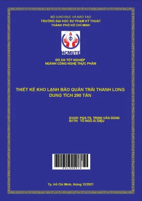 Thiết kế kho lạnh bảo quản trái thanh long dung tích 290 tấn