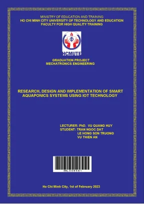 Research design and implementation of smart aquaponics systems using iot technology