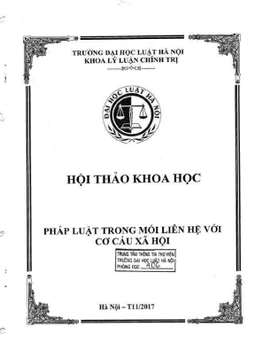 Hội thảo khoa học pháp luật trong mối liên hệ với cơ cấu xã hội