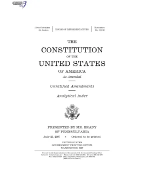 The constitution of the united states of america as amended