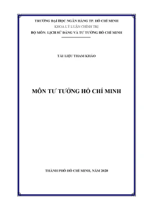 Tài liệu tham khảo môn tư tưởng hồ chí minh