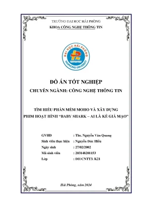 Đồ án tốt nghiệp công nghệ thông tin tìm hiểu phần mềm mono và xây dựng phim hoạt hình baby shark ai là kẻ giả mạo