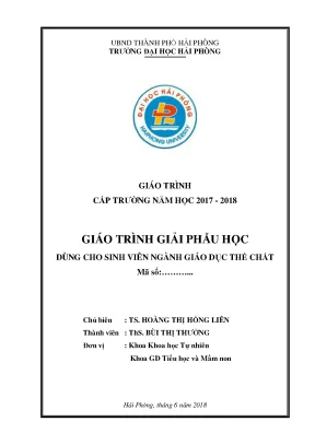 Giáo trình giải phẫu học