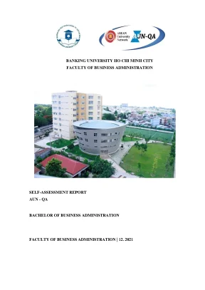 Aun qa self assessment report bachelor of business administration nguyễn văn tiến ông văn năm