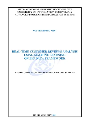 Khóa luận tốt nghiệp hệ thống thông tin realtime customer reviews analysis using machine learning on big data framework