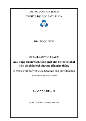Luận văn thạc sĩ khoa học máy tính xây dựng framework tổng quát cho hệ thống phát hiện và phân loại phương tiện giao thông
