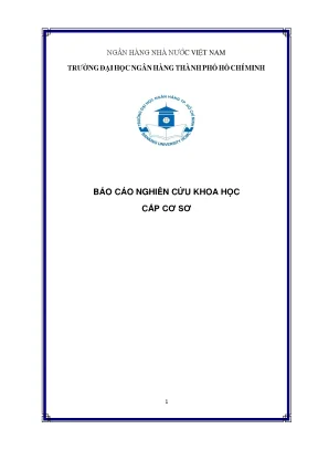 Báo cáo nghiên cứu khoa học cấp cơ sở nhận thức rủi ro của người tiêu dùng về sản phẩm rau an toàn tại các nước đông dương