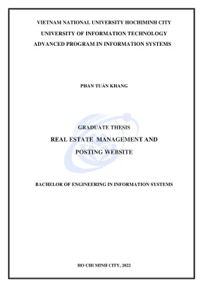 Khóa luận tốt nghiệp hệ thống thông tin real estate management and posting website
