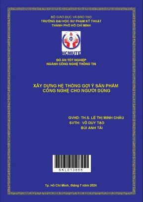 Đồ án tốt nghiệp công nghệ thông tin xây dựng hệ thống gợi ý sản phẩm công nghệ cho người dùng