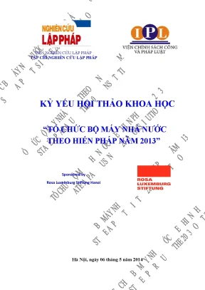 Tổ chức bộ máy nhà nước theo hiến pháp năm 2013 viện nghiên cứu lập pháp viện chính sách công và pháp luật