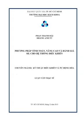 Luận văn thạc sĩ kỹ thuật điều khiển và tự động hóa phương pháp tính toán nâng cao và đánh giá sil cho hệ thống điều khiển