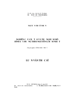 Luận văn thạc sĩ công nghệ nhiệt nghiên cứu chế tạo và thử nghiệm mô hình sấy buồng theo nguyên lý bơm nhiệt