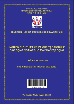 Nghiên cứu thiết kế và chế tạo module dao động ngang cho máy hàn tự động