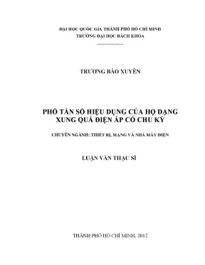 Luận văn thạc sĩ thiết bị mạng và nhà máy điện phổ tần số hiệu dụng của họ dạng xung quá điện áp có chu kỳ
