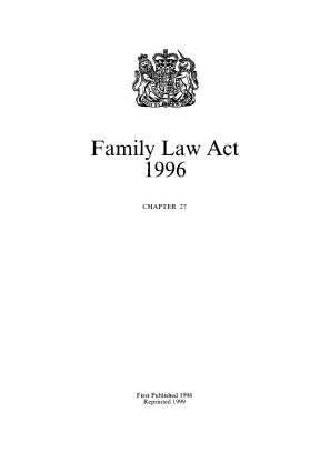 United of kingdoms family law act 1996