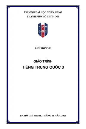 Giáo trình tiếng trung quốc 3