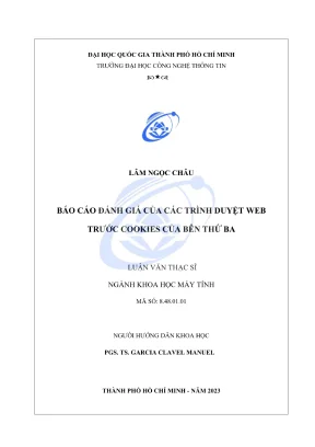 Luận văn thạc sĩ khoa học máy tính báo cáo đánh giá của các trình duyệt web trước cookies của bên thứ ba