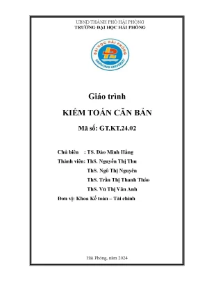 Giáo trình kiểm toán căn bản