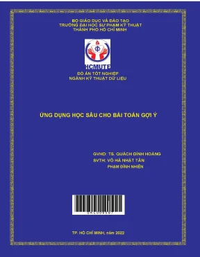 Ứng dụng học sâu cho bài toán gợi ý