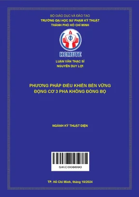 Luận văn thạc sĩ kỹ thuật điện phương pháp điều khiển bền vững động cơ 3 pha không đồng bộ