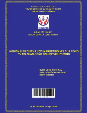 Nghiên cứu chiến lược marketing mix của công ty cổ phần công nghiệp vĩnh tường