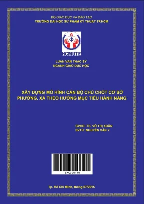 Xây dựng mô hình cán bộ chủ chốt cơ sở phường xã theo hướng mục tiêu hành năng